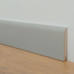 Battiscopa laccato grigio alluminio ral 9006 bordo stondato