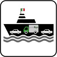 Icona della spedizione su isole minori Puntofloor