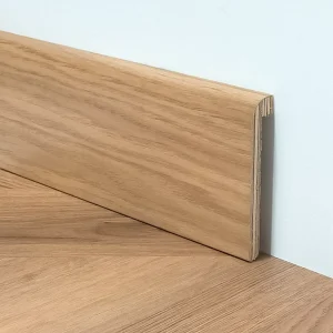 Copri battiscopa rovere verniciato stondato