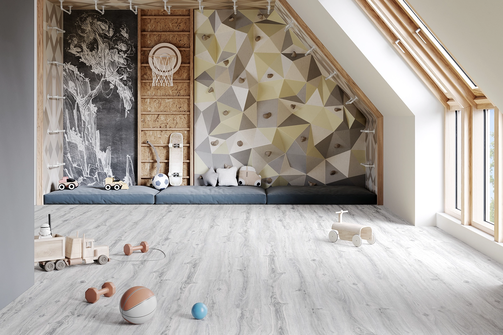 pavimento spc the floor rovere ice P1007 AC5/33 6 mm-ambiente2-falquon-puntofloor